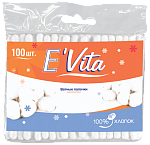 Ватные палочки "E'Vita"  100 шт./уп. (в п/э упаковке)