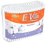 Ватные палочки "E'Vita"  200 шт./уп. (в п/э упаковке)